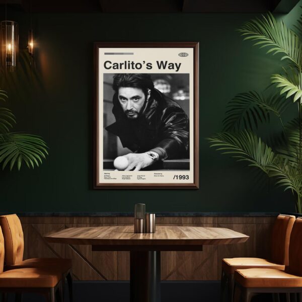Carlito's Way movie poster retro artwork