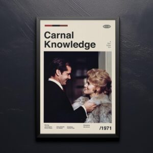 Carnal Knowledge movie poster - mid-century artwork
