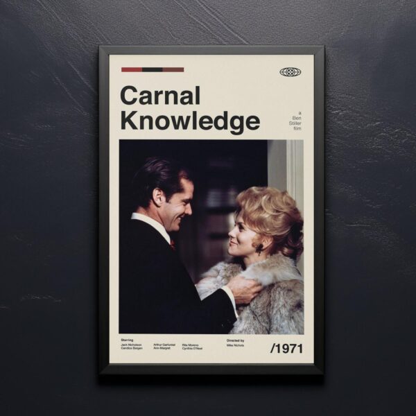 Carnal Knowledge movie poster - mid-century artwork