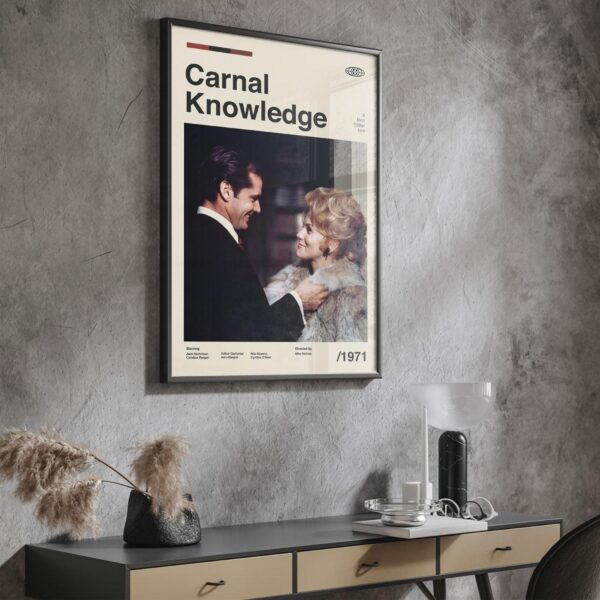 Carnal Knowledge movie poster - mid-century artwork