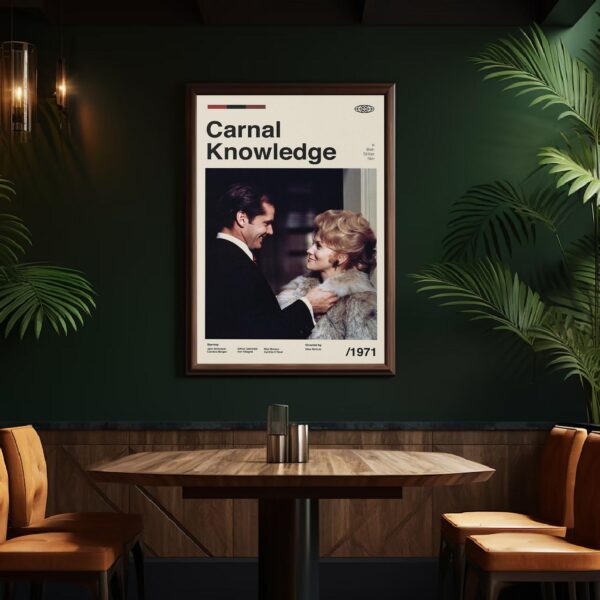 Carnal Knowledge movie poster - mid-century artwork