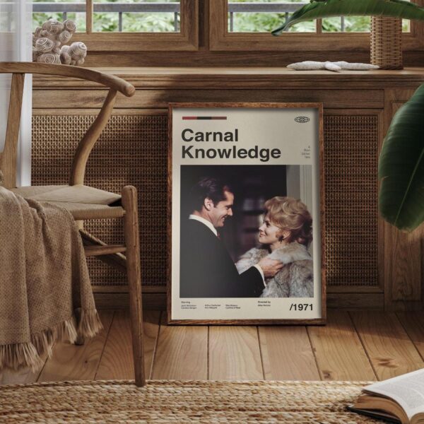 Carnal Knowledge movie poster - mid-century artwork