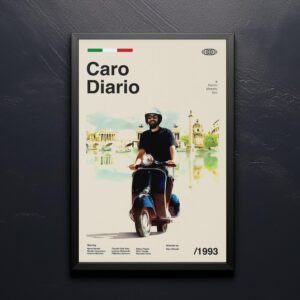 Caro Diario mid-century poster in modern design