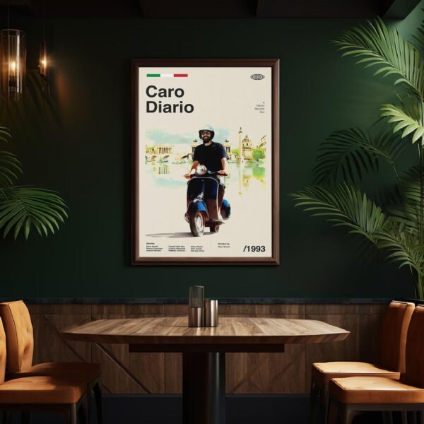 Caro Diario mid-century poster in modern design