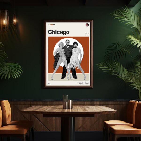 Chicago Movie Poster - Mid-Century poster retro artwork