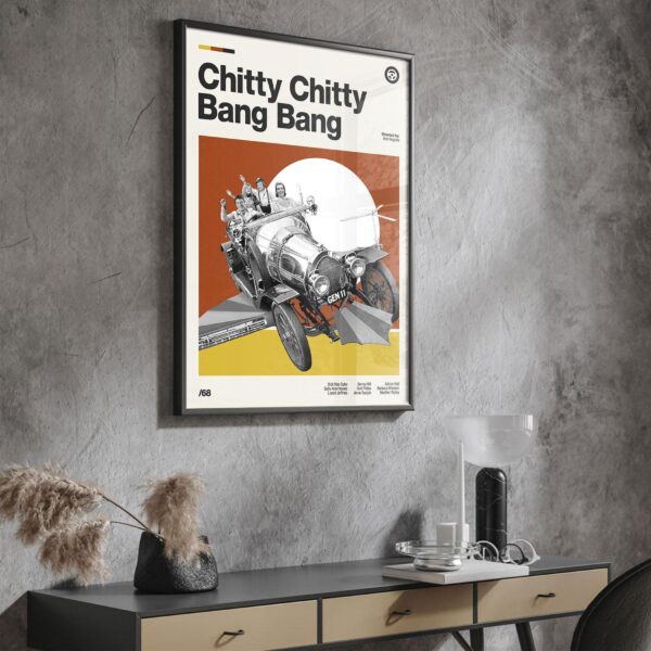 Chitty Chitty Bang Bang mid-century poster art print