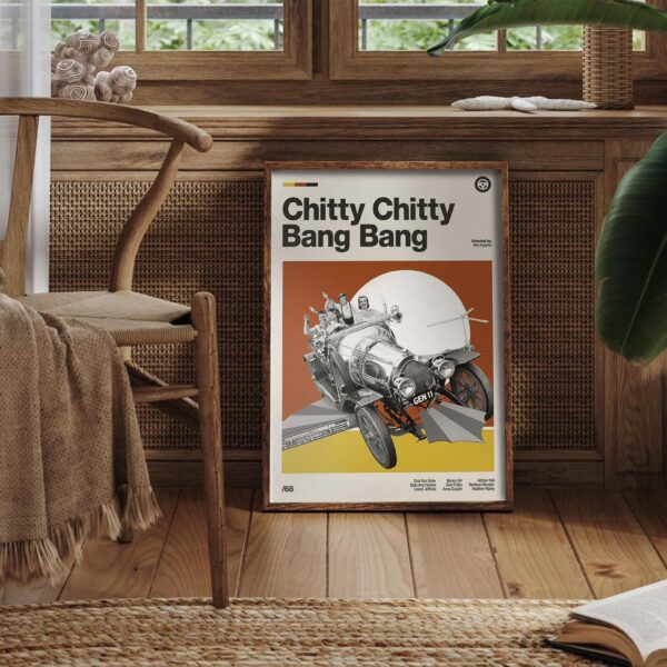 Chitty Chitty Bang Bang mid-century poster art print