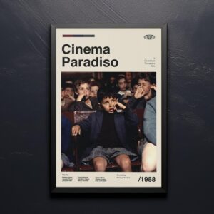 Cinema Paradiso mid-century poster retro artwork