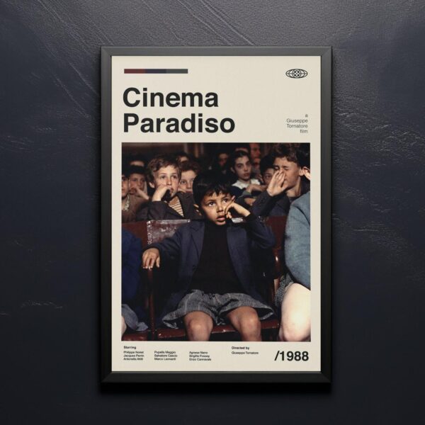 Cinema Paradiso mid-century poster retro artwork