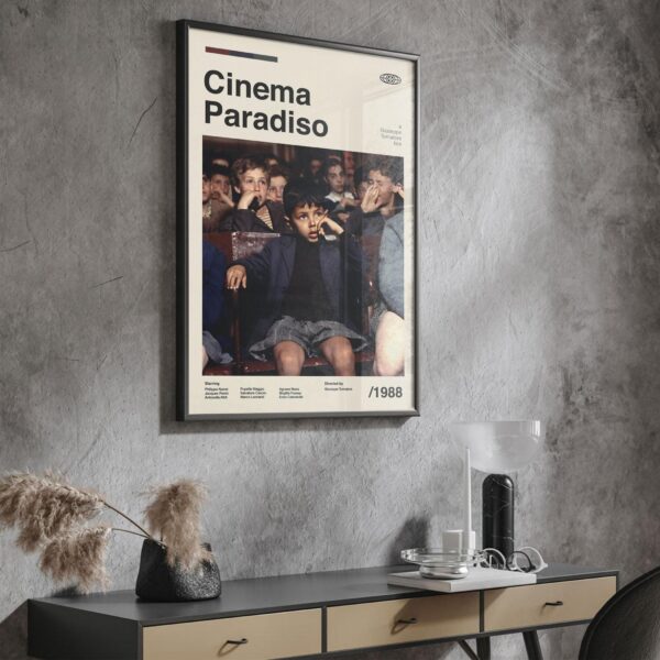 Cinema Paradiso mid-century poster retro artwork