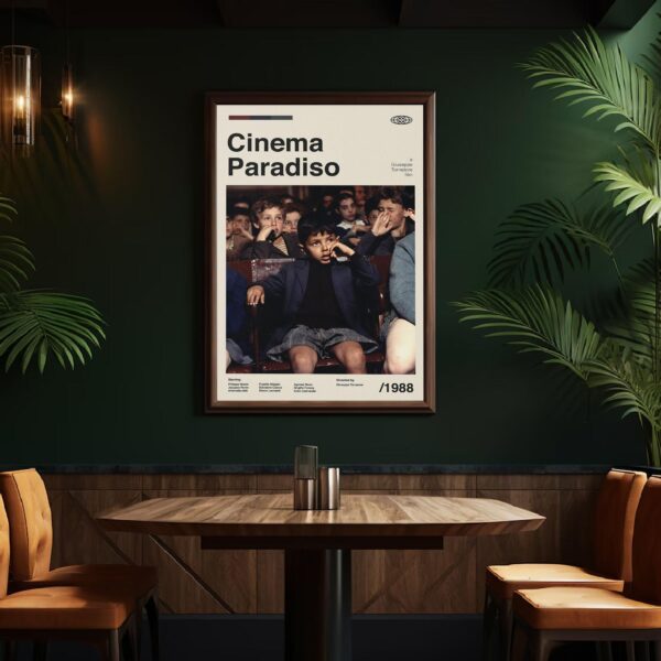 Cinema Paradiso mid-century poster retro artwork