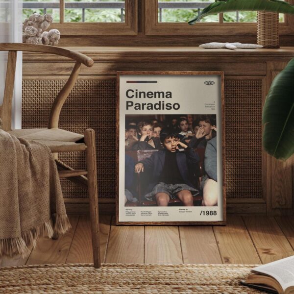 Cinema Paradiso mid-century poster retro artwork