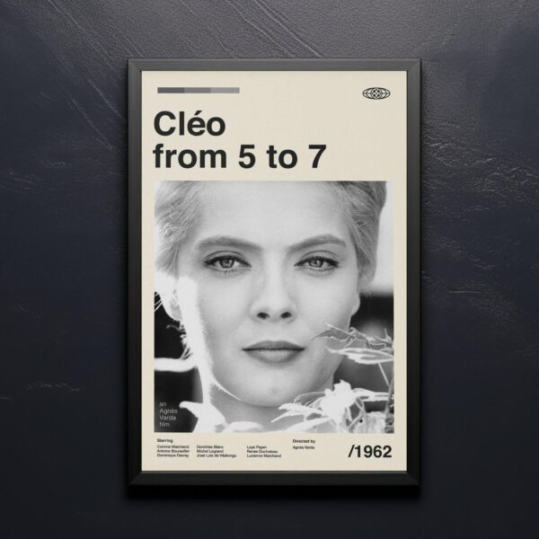 Mid-century poster of Cléo from 5 to 7 movie