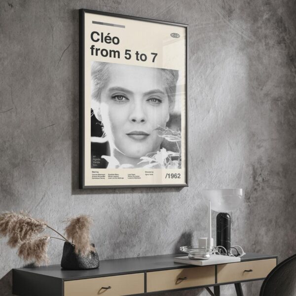 Mid-century poster of Cléo from 5 to 7 movie