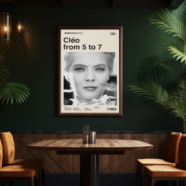Mid-century poster of Cléo from 5 to 7 movie