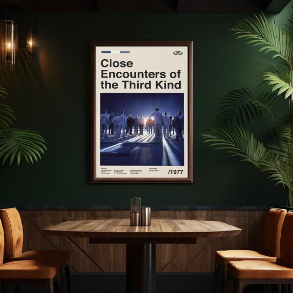 Mid-century modern Close Encounters of the Third Kind movie poster design