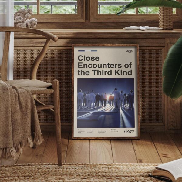 Mid-century modern Close Encounters of the Third Kind movie poster design