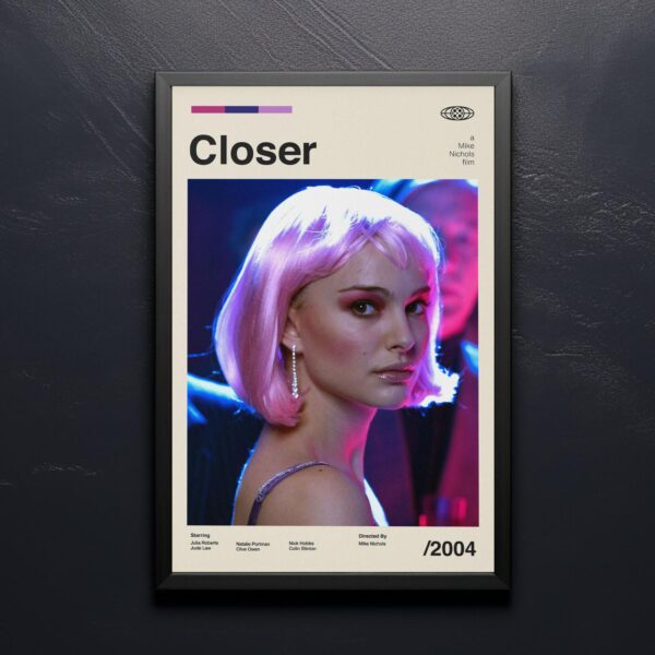 Closer Movie Poster - mid-century retro artwork