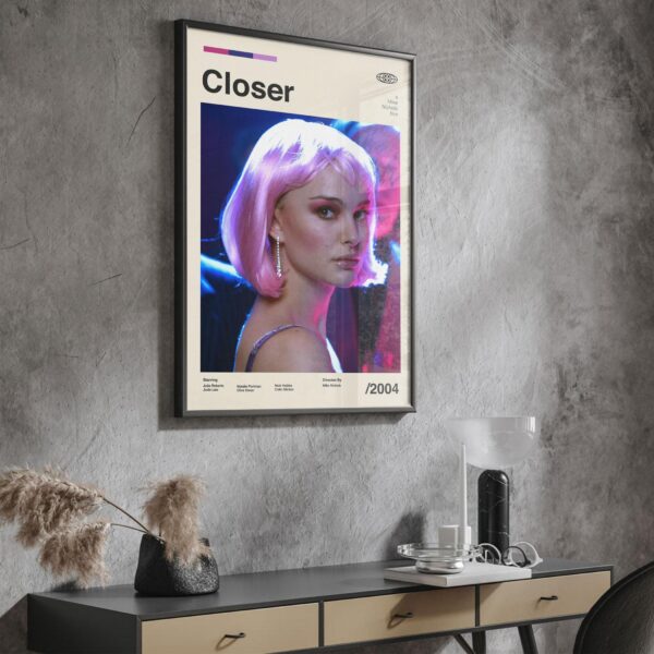 Closer Movie Poster - mid-century retro artwork