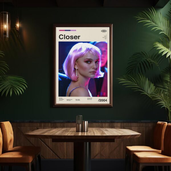 Closer Movie Poster - mid-century retro artwork