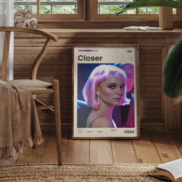 Closer Movie Poster - mid-century retro artwork