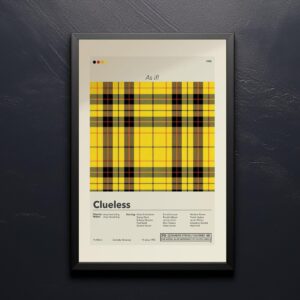 Clueless movie poster with mid-century modern design elements