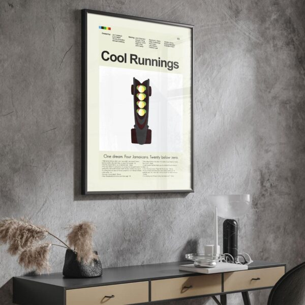Mid-century modern Cool Runnings movie poster by 20th Century Studios