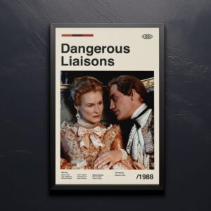 Dangerous Liaisons mid-century poster retro artwork