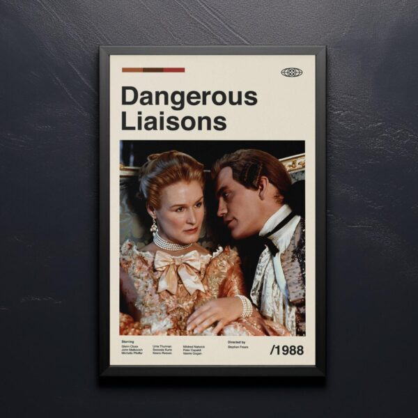 Dangerous Liaisons mid-century poster retro artwork