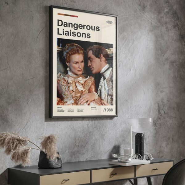 Dangerous Liaisons mid-century poster retro artwork