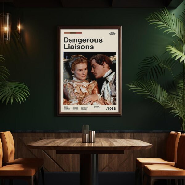 Dangerous Liaisons mid-century poster retro artwork
