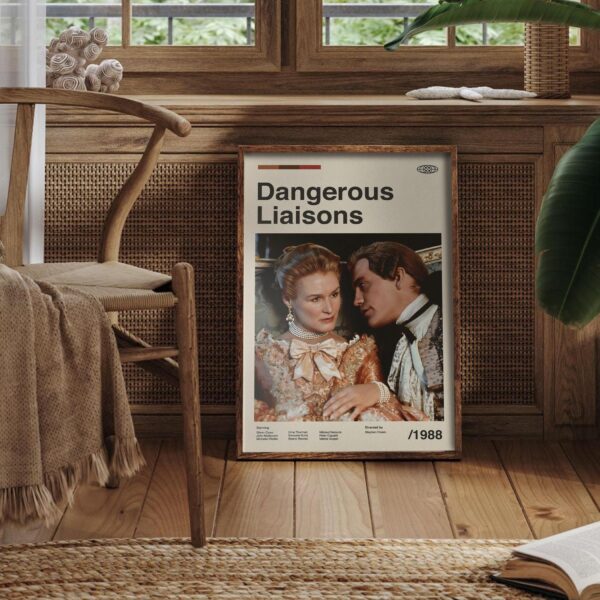 Dangerous Liaisons mid-century poster retro artwork