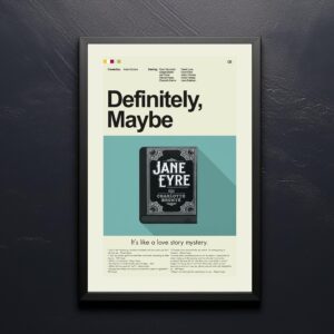 Definitely, Maybe movie poster in mid-century modern style design