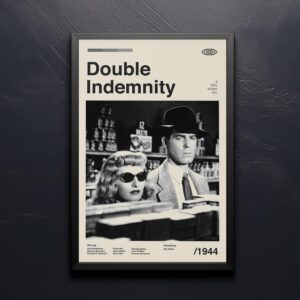Double Indemnity mid-century poster vintage print