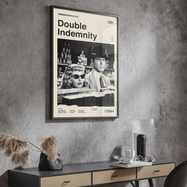 Double Indemnity mid-century poster vintage print