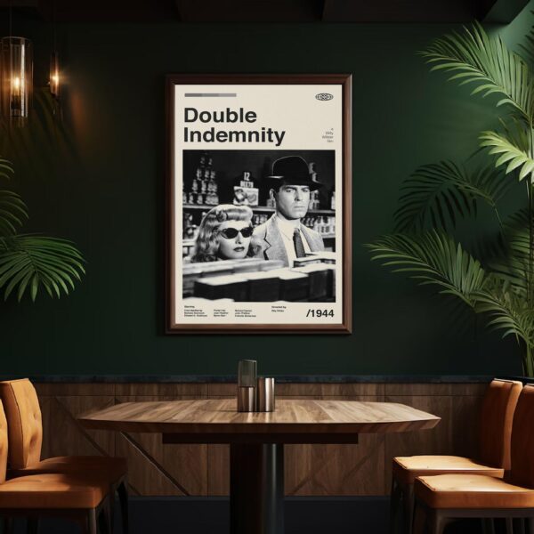 Double Indemnity mid-century poster vintage print