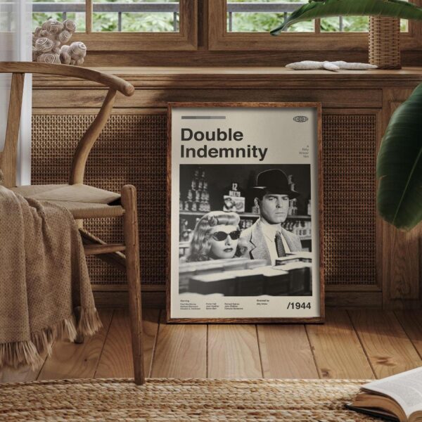 Double Indemnity mid-century poster vintage print