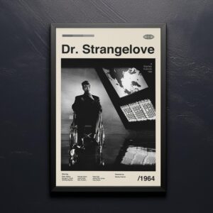 Dr. Strangelove mid-century poster retro artwork