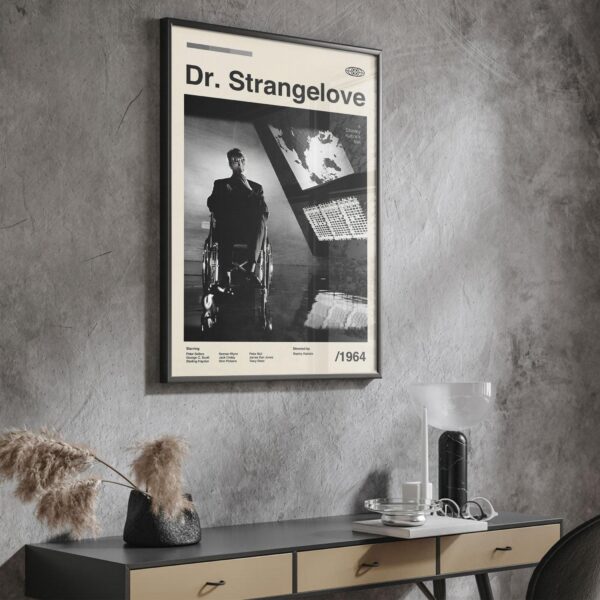 Dr. Strangelove mid-century poster retro artwork