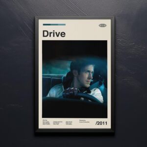 Drive movie poster - mid-century modern furniture design