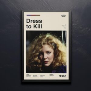 Eddie Izzard Dress to Kill mid-century poster design