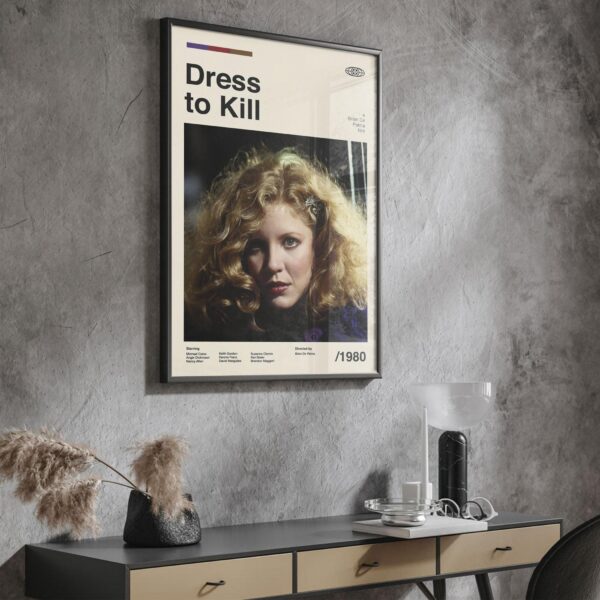 Eddie Izzard Dress to Kill mid-century poster design
