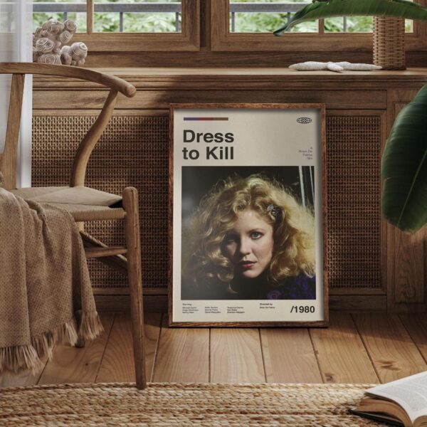 Eddie Izzard Dress to Kill mid-century poster design