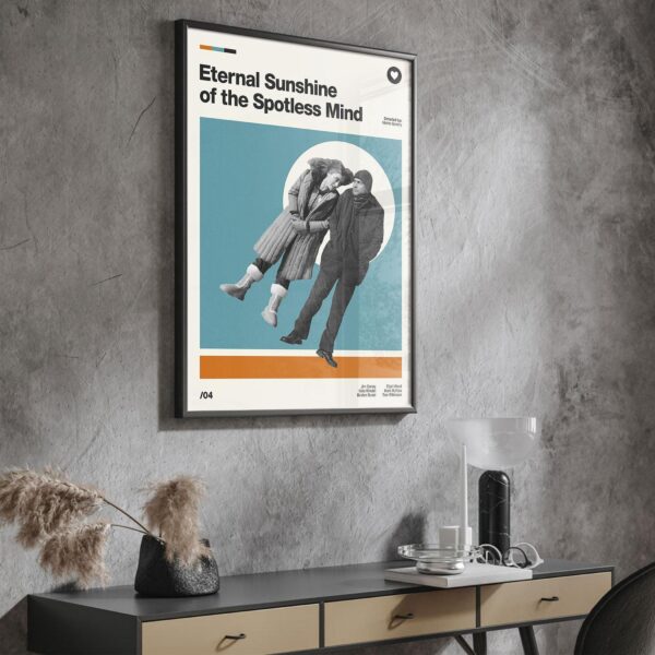 Mid-century poster of Eternal Sunshine of the Spotless Mind