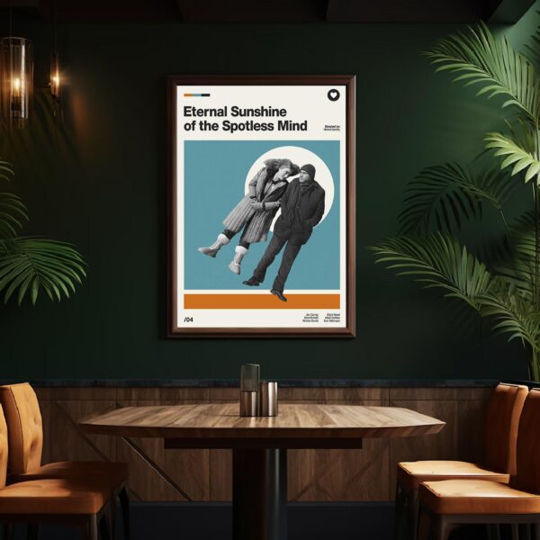 Mid-century poster of Eternal Sunshine of the Spotless Mind