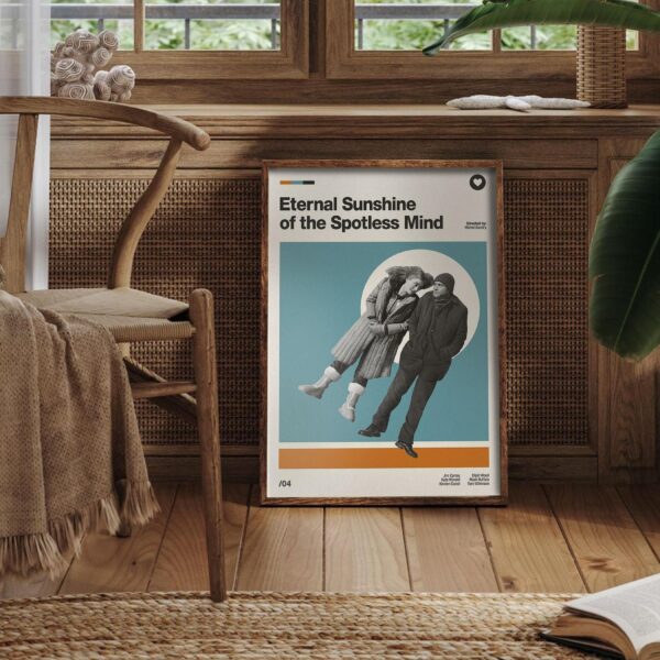 Mid-century poster of Eternal Sunshine of the Spotless Mind