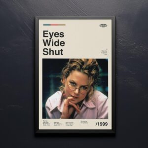 Eyes Wide Shut movie poster - vintage mid-century poster