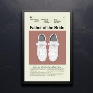 Mid-century modern Father of the Bride movie poster artwork
