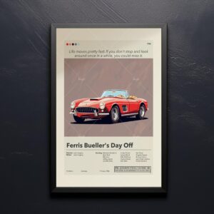 Mid-century modern Ferris Bueller's Day Off movie poster print