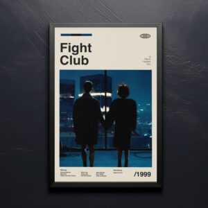 Fight Club vintage mid-century poster artwork